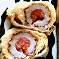 beyonds's cooksnap of when they made 明太子ちくわ卵焼き.