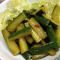 mikutasu's cooksnap of when they made きゅうりのピリ辛漬け.