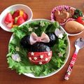 ecchonun's cooksnap of when they made 簡単！ミッキーのキャラ弁☆.