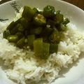 yossimario's cooksnap of when they made オクラのゆかり和えご飯.
