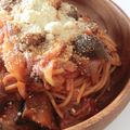 soratea's cooksnap of when they made トマトと揚げナスの絶品パスタ.