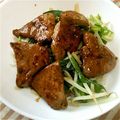 ✾せん✾'s cooksnap of when they made 焼肉のタレで簡単☆豚レバー丼.