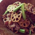 pene6024's cooksnap of when they made 牛肉とレンコンの甘辛煮.