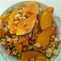 HAJIME0215's cooksnap of when they made かぼちゃと鶏ひき肉の蒸し焼き.