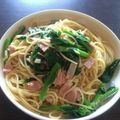 みづふぃー's cooksnap of when they made 菜の花とベーコンの春パスタ.