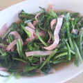 sーiーo's cooksnap of when they made 大根の葉とハムのオイスター炒め.