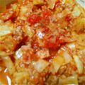 tomato☆彡's cooksnap of when they made 合挽肉と玉葱とキャベツのトマト煮.