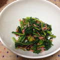 minhee42's cooksnap of when they made 菜の花と桜海老のおひたし.