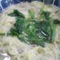 ゆかやんまま's cooksnap of when they made 「ぺっちんさんのホウレン草」でにゅうめん.