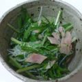 こっしゃんかね's cooksnap of when they made ☆ハリハリｯ水菜＆春雨＆ハ～ムサラダ☆.