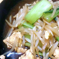 天音。's cooksnap of when they made ちんげん菜と卵のオイスター炒め.