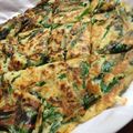 吹田のちえこ's cooksnap of when they made もちもち美味しい！ニラと豚肉の韓国チヂミ.