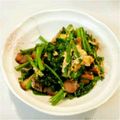 akico55555's cooksnap of when they made 大葉にんにく醤油でほうれん草ツナの卵とじ.