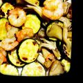 Yumasho's cooksnap of when they made 簡単おいしいえび&ズッキーニ焼き.
