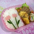 うっちゃん❤'s cooksnap of when they made キャラ弁＊誰でも簡単！チューリップ弁当.