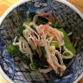 ぴこぴこぴこち's cooksnap of when they made 小松菜とえのきとカニカマのおひたし.