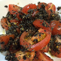 金曜日土曜日's cooksnap of when they made プチトマトの黒ごま和え.