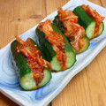 かおpon's cooksnap of when they made 簡単おつまみ♪オイキムチ風♪.