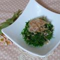 かおpon's cooksnap of when they made おかひじきの梅おかか.