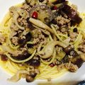 げんちゃこ's cooksnap of when they made 茄子と鶏ひき肉の和風パスタ.