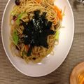 スモールビル's cooksnap of when they made アジの干物＆キャベツのパスタ.