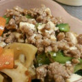 めかにか's cooksnap of when they made 厚揚げと小松菜と挽き肉の中華炒め.
