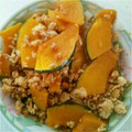HAJIME0215's cooksnap of when they made かぼちゃと鶏ひき肉の蒸し焼き.