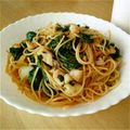 ちゃくちき's cooksnap of when they made 鱈＆ほうれん草のバター醤油スパ.