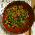 おこわ履き's cooksnap of when they made 妊婦さんにも！春菊と納豆の和え物.
