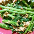 ＊＊みぃ's cooksnap of when they made 菜の花の、マヨラーおかか醤油あえ.