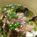まみぷーこ's cooksnap of when they made 週末漁師の　なめろう茶漬け　鯵、ブリ等.
