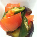 h〜aya〜h's cooksnap of when they made 茄子とオクラとトマトの生姜さっぱりマリネ.