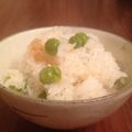 pow虫's cooksnap of when they made 香りを楽しむグリーンピースご飯.