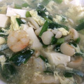 どもプリ's cooksnap of when they made ❤　海老と豆腐のとろとろニラ玉　❤.