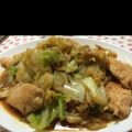 マンサ's cooksnap of when they made キャベツと鶏胸肉の中華炒め.