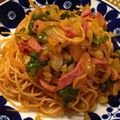 kally105's cooksnap of when they made フライパンで☆鉄板ナポリタン風.
