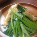 doux1002's cooksnap of when they made 壬生菜とお揚げのさっと煮.