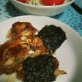 まよぺん's cooksnap of when they made ＊牛蒡と豚挽肉の磯辺焼き＊.