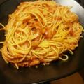 なかゆみ's cooksnap of when they made 簡単さんまのトマトパスタ★水煮缶使用.