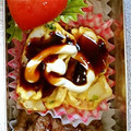 ベクラブ's cooksnap of when they made 【お弁当】お好み焼風卵焼き.