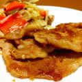 いーゆいーみ's cooksnap of when they made りんご生姜焼き.