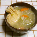 鳩豆ポッポ's cooksnap of when they made 油揚げとかんぴょうで☆もち巾着のお味噌汁.