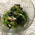 mame213's cooksnap of when they made ほうれん草とツナの海苔和え.