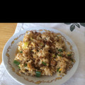 ドゥラえもん's cooksnap of when they made 葱の青い部分をつかって♪エノキと卵の炒飯.