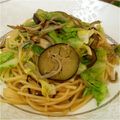 milkuruma's cooksnap of when they made なすと小女子の和風パスタ。.