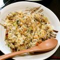 ムガキノコ's cooksnap of when they made たくあんとジャコの簡単チャーハン.