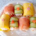 non520's cooksnap of when they made ひな祭り＊プチロールケーキ風寿司.