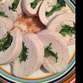 タピオカプリン's cooksnap of when they made 三つ葉の胸肉巻き　梅ソース添え.