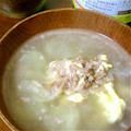 夏蜜柑©'s cooksnap of when they made 挽き肉と卵の中華風スープ (白滝入り♪).
