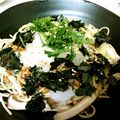 honeyitaly's cooksnap of when they made なめこ納豆おろしパスタ.